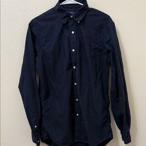 Polo by Ralph Lauren Men's Dark Blue Button-Down Shirt